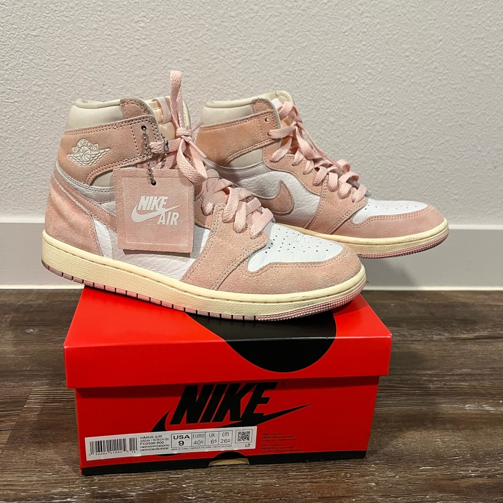 Pink high top Jordan 1’s